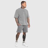 Pánska súprava Iron Aesthetics X Washed, sivá · záber 4