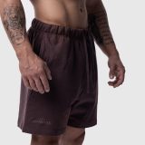 Pánske bavlnené šortky Iron Aesthetics Ambition, fialové · záber 4