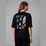 T-shirt regular s potlačou dámsky - čierny · záber 10