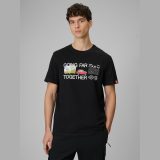 T-shirt regular s potlačou pánsky - čierny · záber 1
