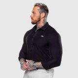 Strečová košeľa Iron Aesthetics Slim Stretch, čierna · záber 5