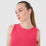 Dámsky pletený crop top - ružový · záber 2