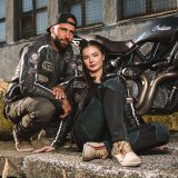 Dámske moto jeansy W-TEC Bolftyna - Veľkosť: S | Farba: Čierna · záber 3