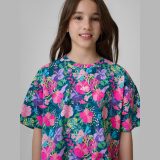 Boxy tričko s potlačou dievčenské - multicolor · záber 2