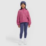 Dievčenský oversize fleece so stojačikom - fialový · záber 2
