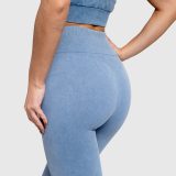 Dámske legíny Iron Aesthetics Faded, washed blue · záber 5