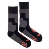 Fusakle Hike Socks - Veľkosť: L | Farba: Čierna, Sivá · záber 1