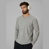 Rýchloschnúci bežecký longsleeve pánsky - sivý · záber 1