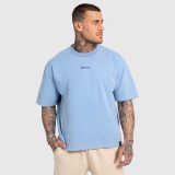 Pánske tričko Iron Aesthetics X Washed, modré · záber 5