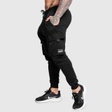 Pánske tepláky Iron Aesthetics Cargo Joggers, čierne · záber 1