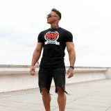 Pánske fitness tričko Iron Aesthetics Triumph, čierne · záber 4