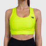 Dámska športová podprsenka - Iron Aesthetics, NEON YELLOW · záber 1