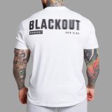 Pánske tričko Iron Aesthetics Blackout, biele · záber 1