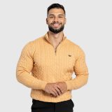 Pánsky sveter Iron Aesthetics Cable Knit, camel · záber 3
