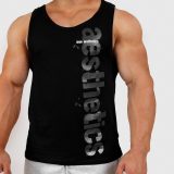 Pánske fitness tielko Iron Aesthetics Cross, čierne · záber 2