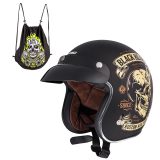 W-TEC Black Heart V541 Black Heart Skull Horn, matne čierna - XS (53-54) · záber 1