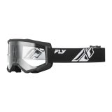Fly Racing Focus Youth červená/čierna, číre plexi · záber 2