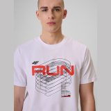 T-shirt regular s potlačou pánsky - biely · záber 2