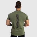 Pánske fitness tričko Iron Aesthetics Force, zelené · záber 4