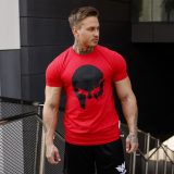 Ultrasoft tričko Iron Aesthetics Skull, červené · záber 3