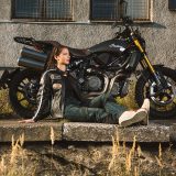 Dámske moto jeansy W-TEC Bolftyna - Veľkosť: S | Farba: Čierna · záber 4
