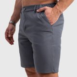 Pánske kraťasy Iron Aesthetics Chino Flex, sivé · záber 2