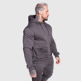 Mikina s kapucňou Iron Aesthetics Cargo Hoodie, tmavosivá · záber 3