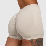 Športové kraťasy Iron Aesthetics Shape, béžové · záber 1