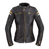 Dámska kožená moto bunda W-TEC Stripe Lady - Veľkosť: 3XL | Farba: Čierna · záber 1