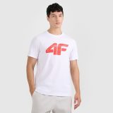 T-shirt regular s potlačou pánsky - biele · záber 1