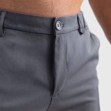 Pánske kraťasy Iron Aesthetics Chino Flex, sivé · záber 5