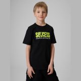 T-shirt regular s potlačou chlapčenský - biely · záber 5