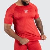 Funkčné tričko Iron Aesthetics Evolution, červené · záber 2