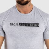 Pánske športové tričko Iron Aesthetics Shadow, sivé · záber 5