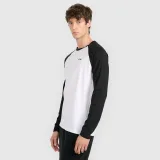 Longsleeve regular s potlačou pánsky - biely · záber 1
