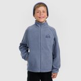 Chlapčenský regular fleece so stojačikom - tmavomodrý · záber 3