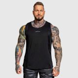 Pánske funkčné tielko Iron Aesthetics Camo Mesh, čierne · záber 1
