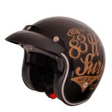Moto prilba W-TEC Café Racer - Veľkosť: 53-54, XS | Farba: Bronzová · záber 1
