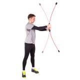 Kmitacia tyč inSPORTline Flexi Bar Strong - Farba: Červená · záber 3