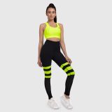 Dámska športová podprsenka - Iron Aesthetics, NEON YELLOW · záber 3