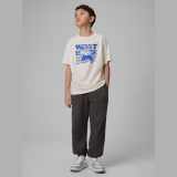 T-shirt loose s potlačou chlapčenský - biely · záber 4