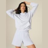 Mikina loose s kapucňou dámska - modrá · záber 1