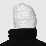 Klasická pletená čiapka Iron Aesthetics Snug, sivá · záber 3