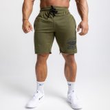 Pánske teplákové kraťasy Iron Aesthetics Force, vojenská zelená · záber 4