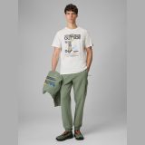 T-shirt regular s potlačou pánsky - biely · záber 2