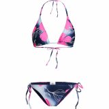 Firefly Mari Painted Flower Triangle Bikini Set - Veľkosť: 36 | Farba: Farebná, Modrá · záber 1