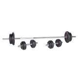 Nakladací činkový set inSPORTline Castblack 160+40 cm/30 mm 80kg · záber 1