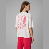 T-shirt regular s potlačou dámsky - biely · záber 8