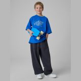 T-shirt loose s potlačou chlapčenský - modrý · záber 2
