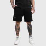 Pánske kraťasy Iron Aesthetics X Washed, čierne · záber 4